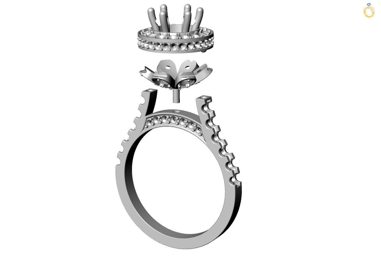 jewelry rings 3D print model_4