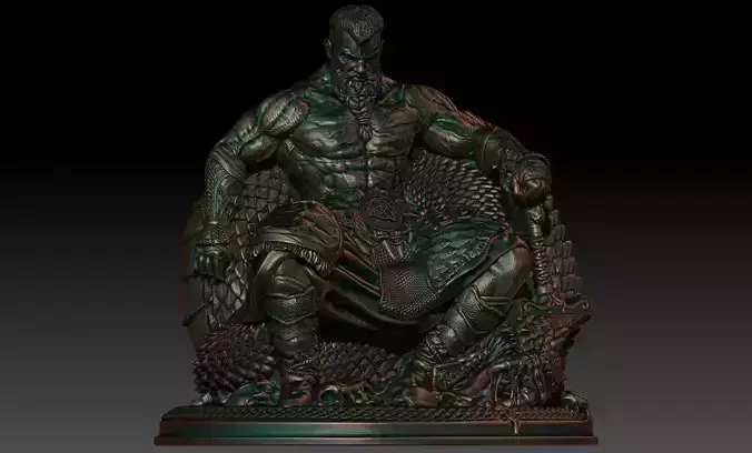 Thor statuette 3D print model