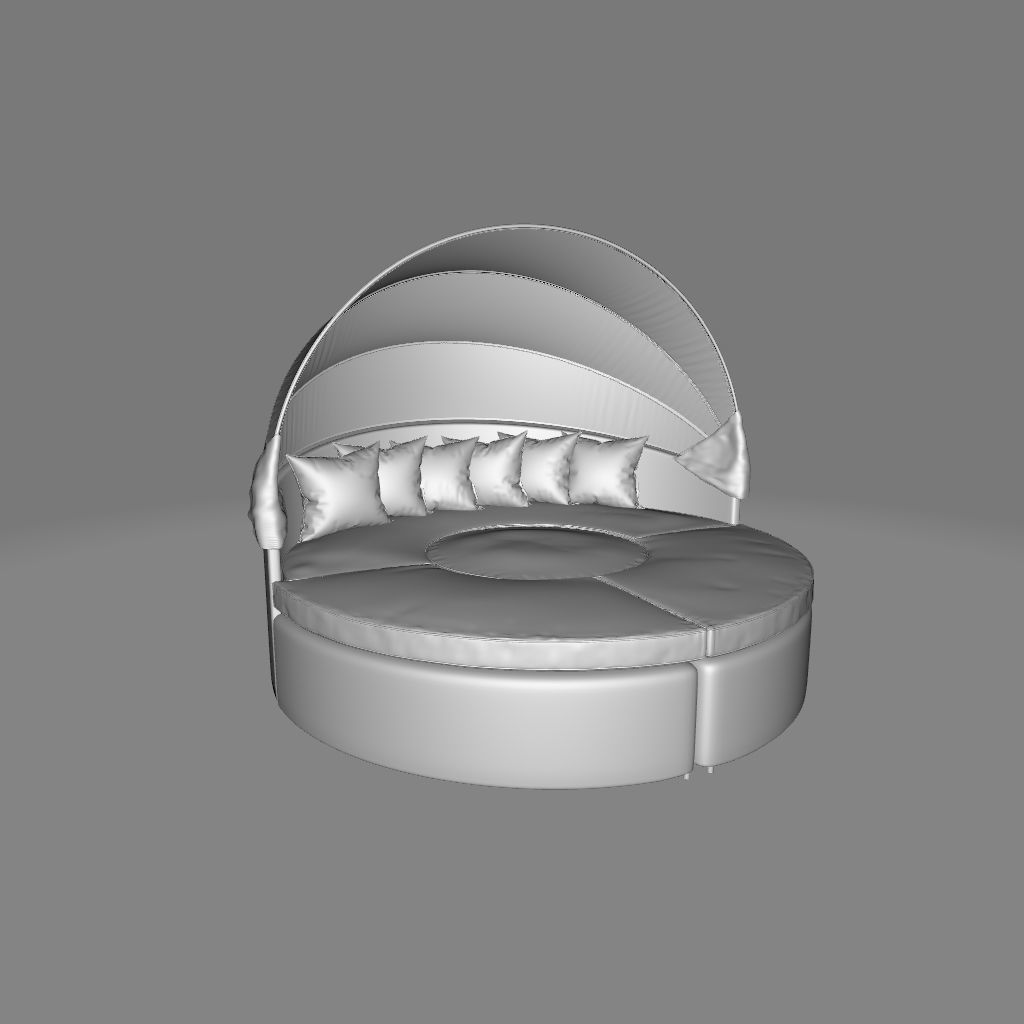 Keiran Outdoor Patio Daybed  3D model_1