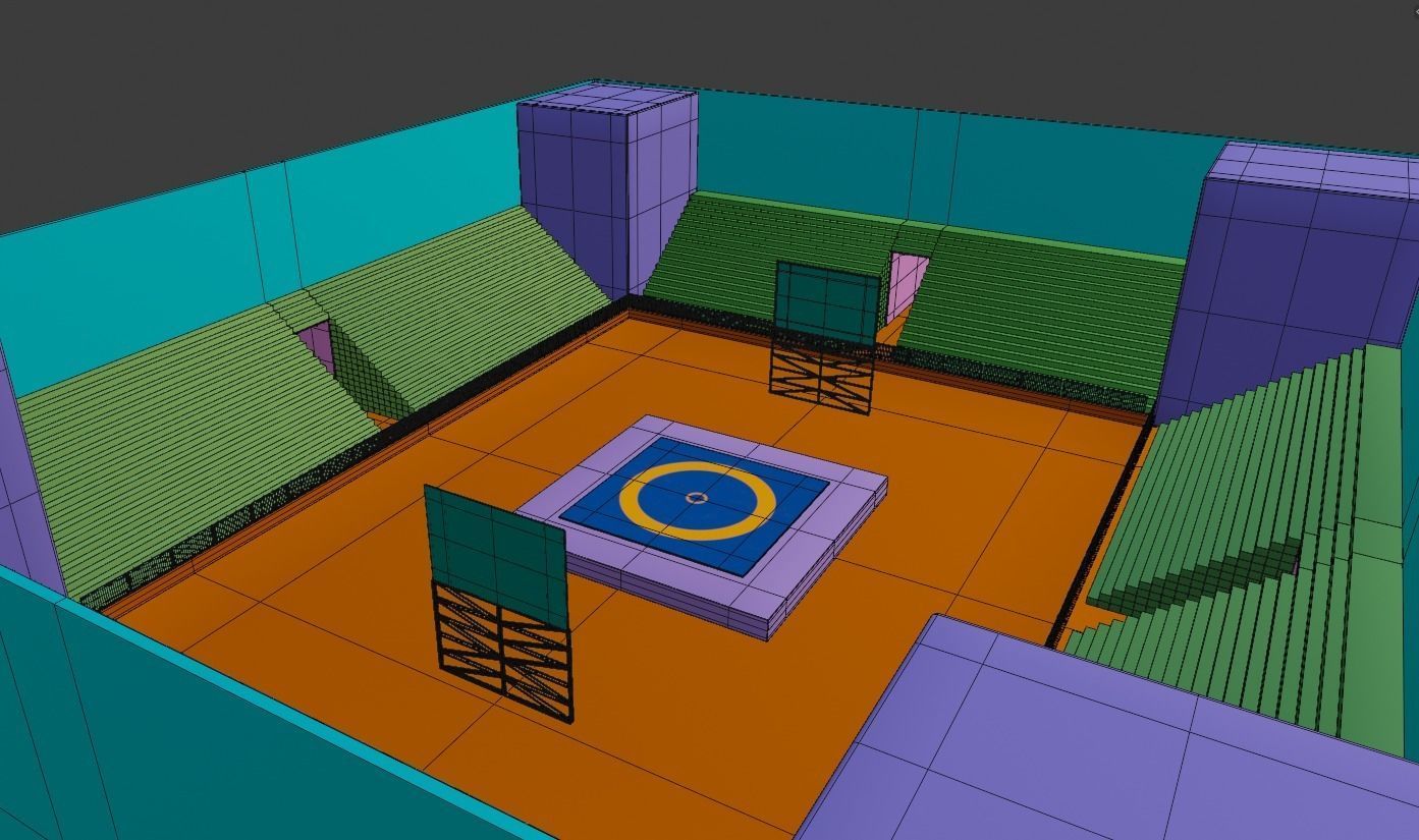 Olympics Prop and Assets Low-poly 3D model_21