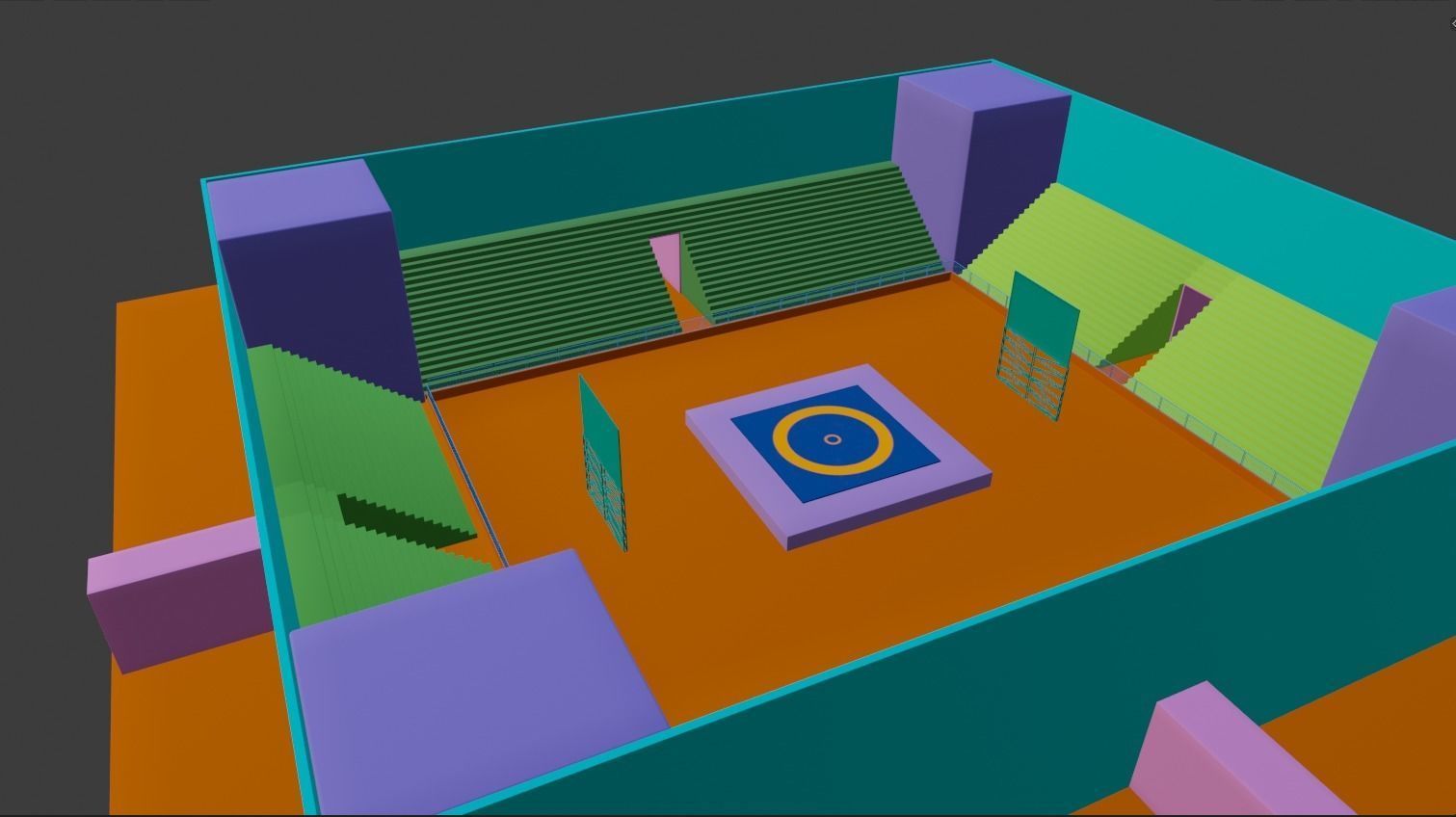 Olympics Prop and Assets Low-poly 3D model_18