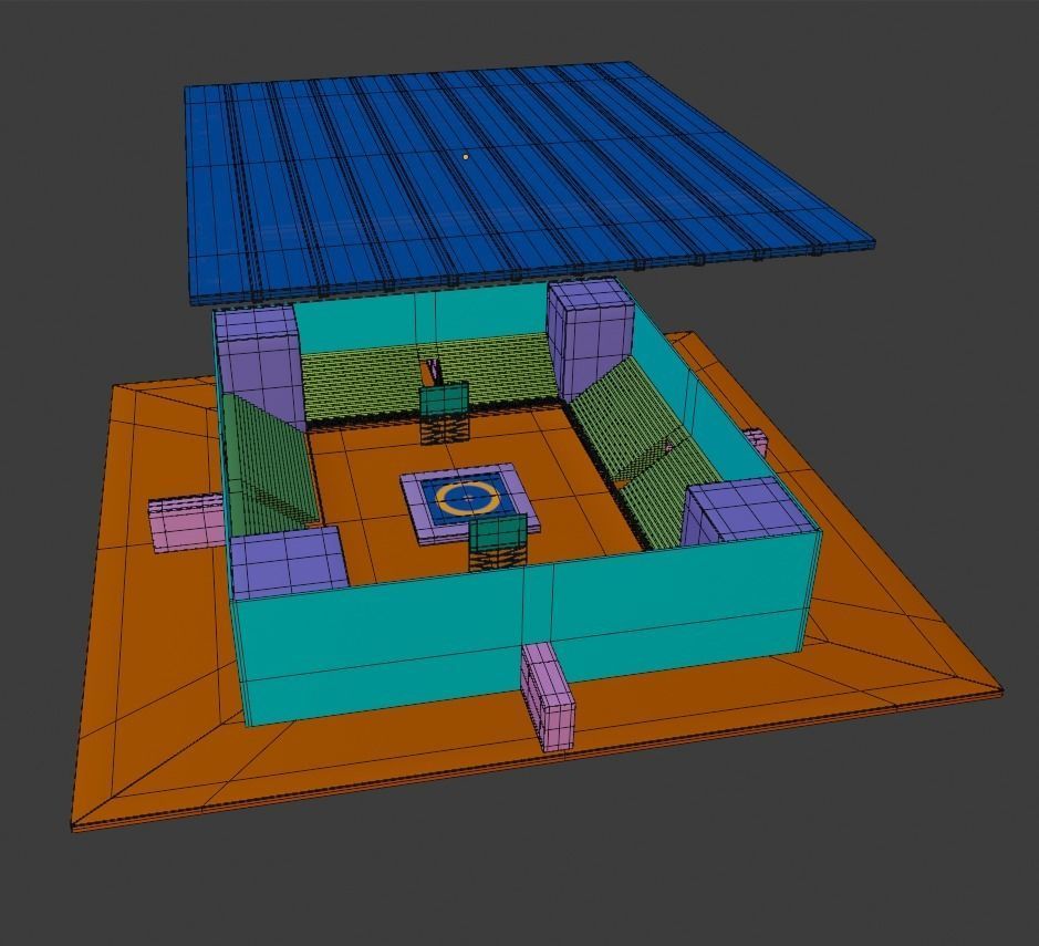 Olympics Prop and Assets Low-poly 3D model_13