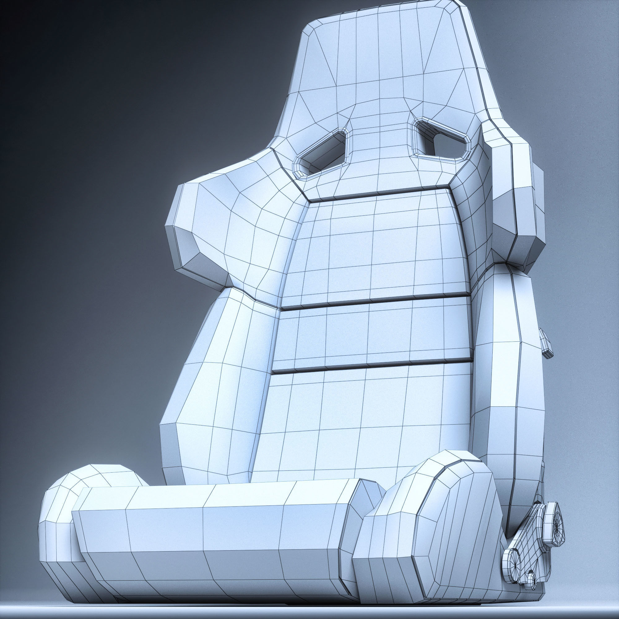 RECARO A8 Low-poly 3D model_27