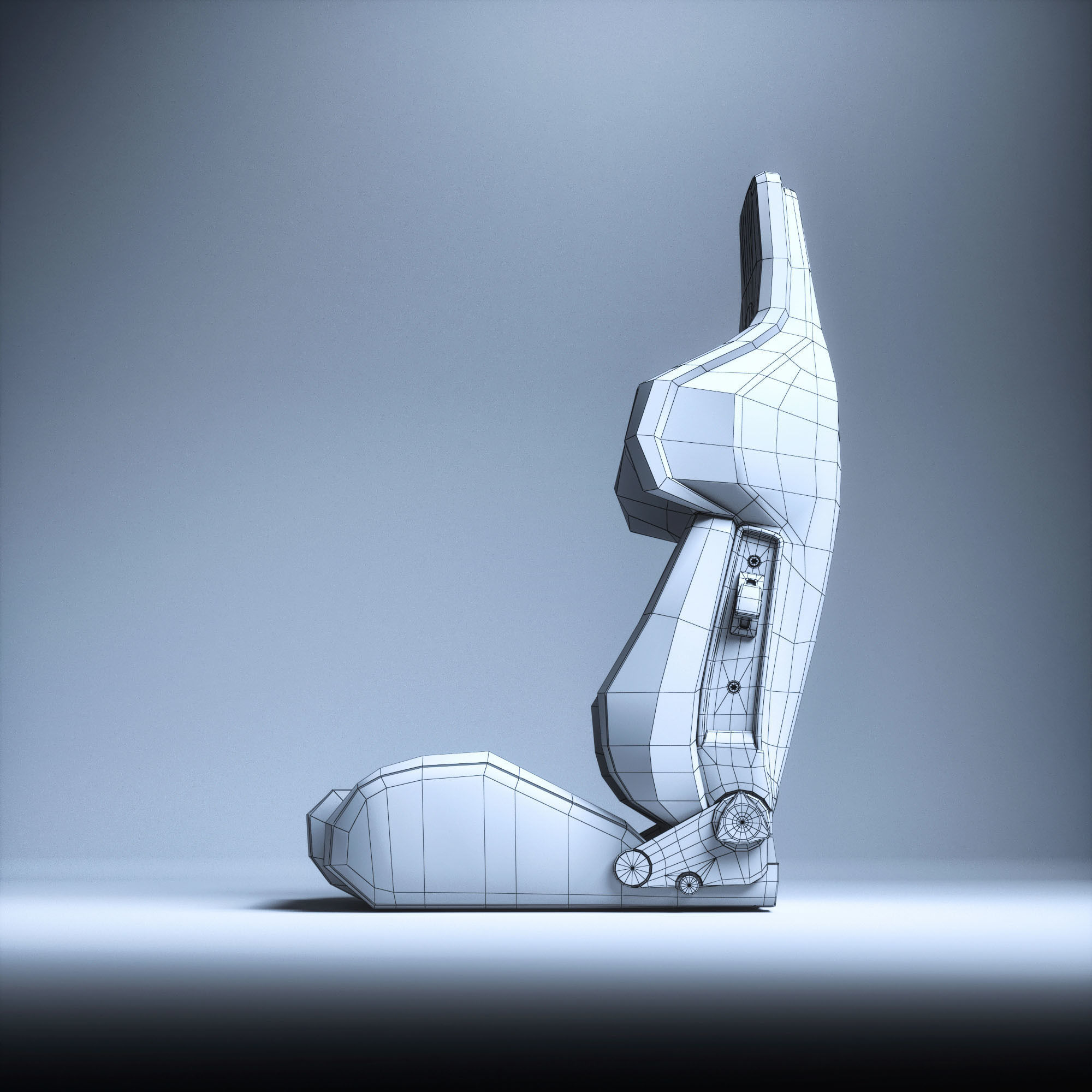 RECARO A8 Low-poly 3D model_23