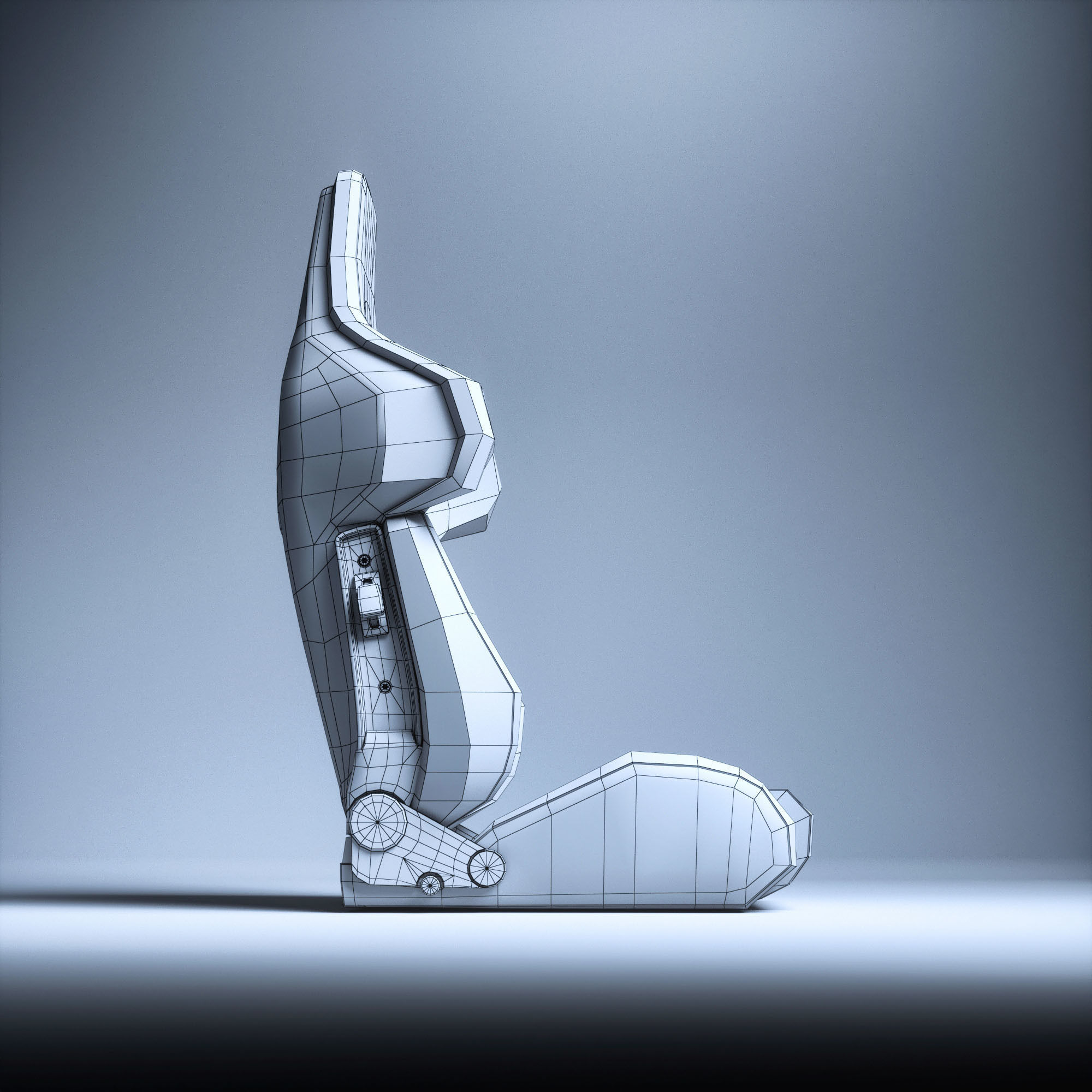 RECARO A8 Low-poly 3D model_24