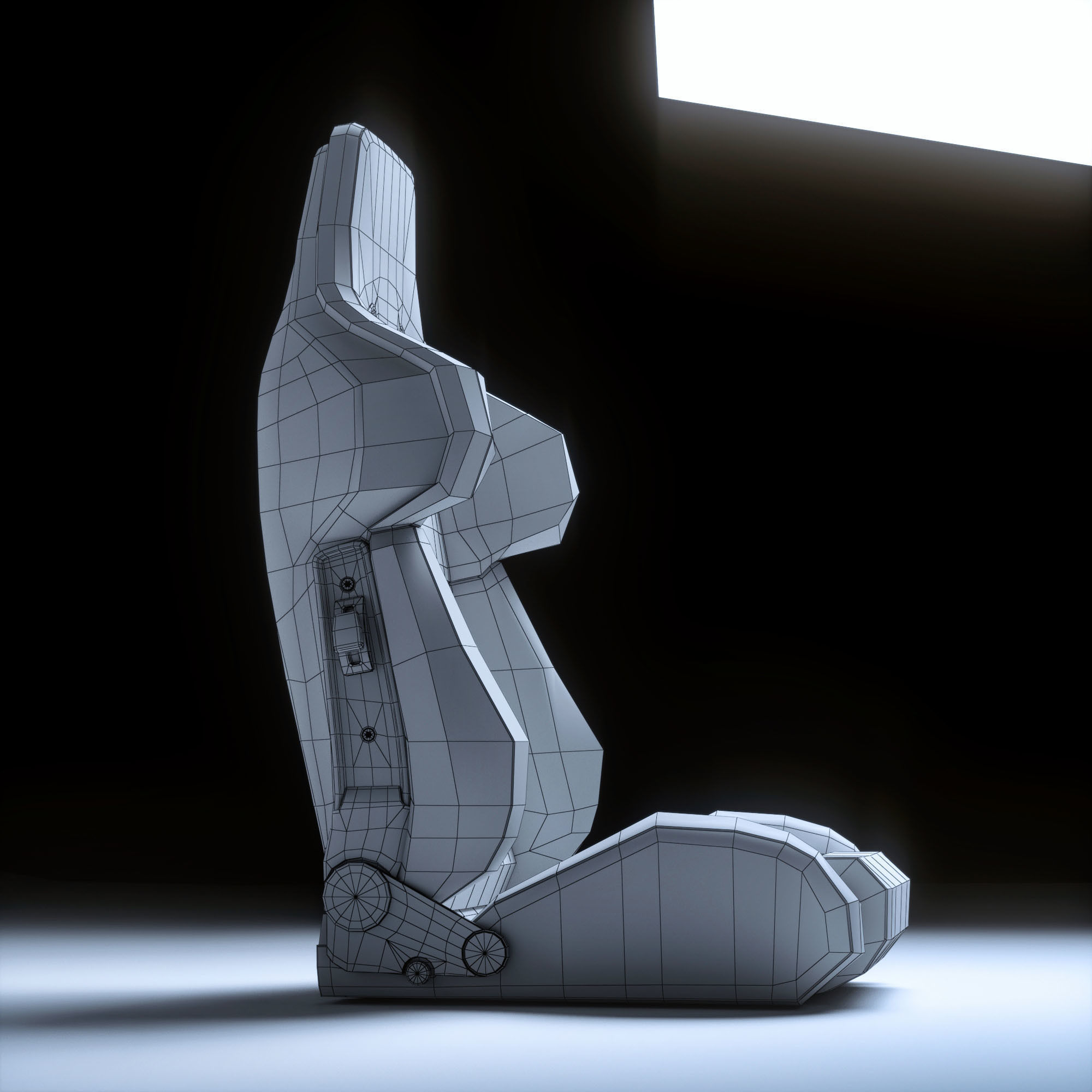RECARO A8 Low-poly 3D model_26