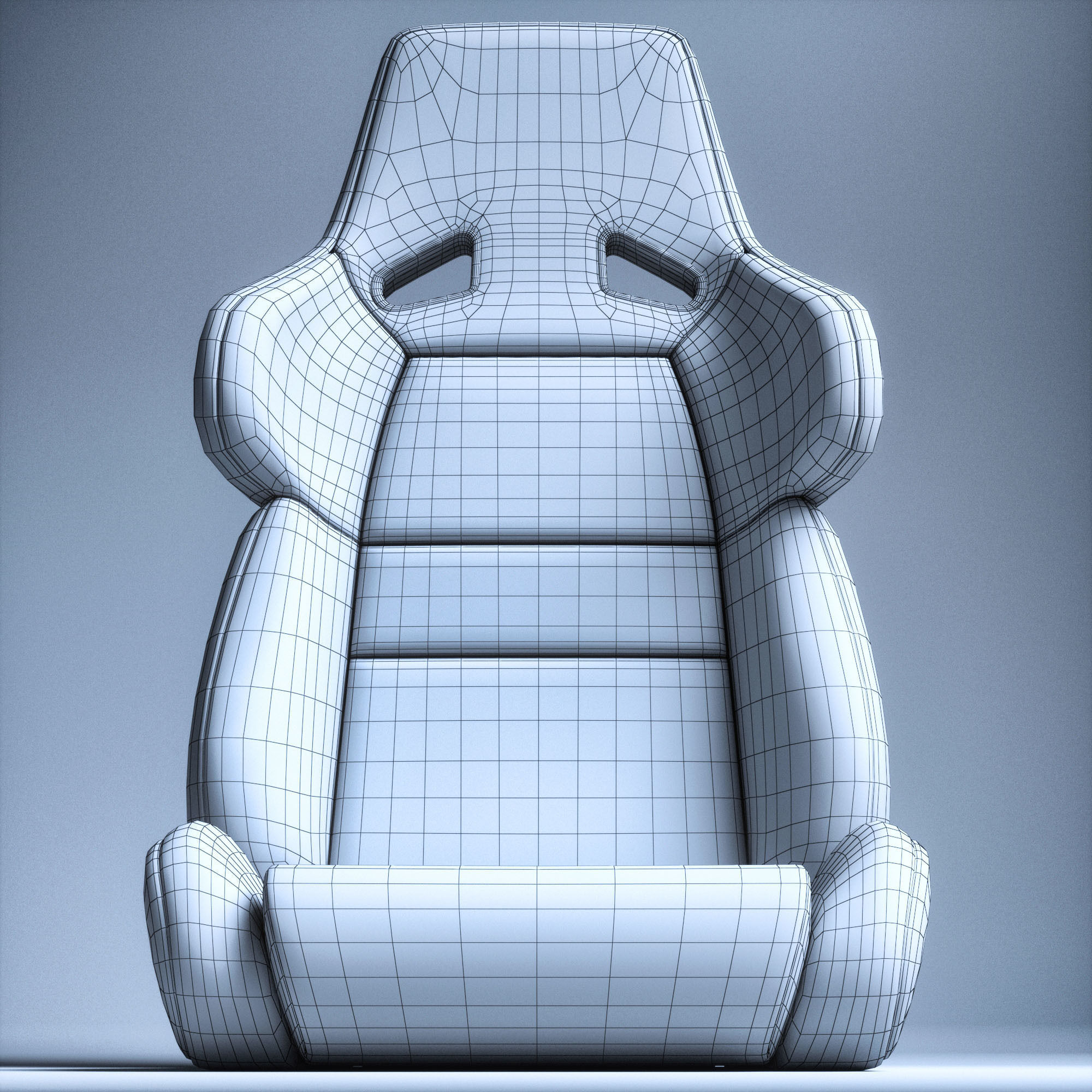 RECARO A8 Low-poly 3D model_5