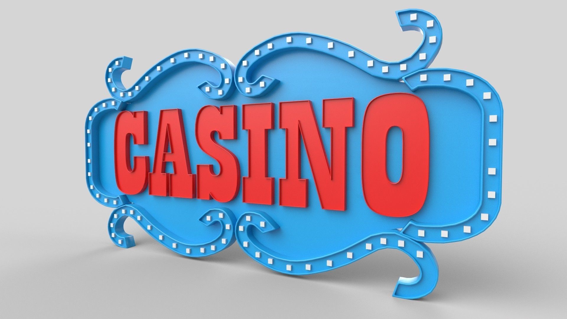 Casino board Low-poly 3D model_1