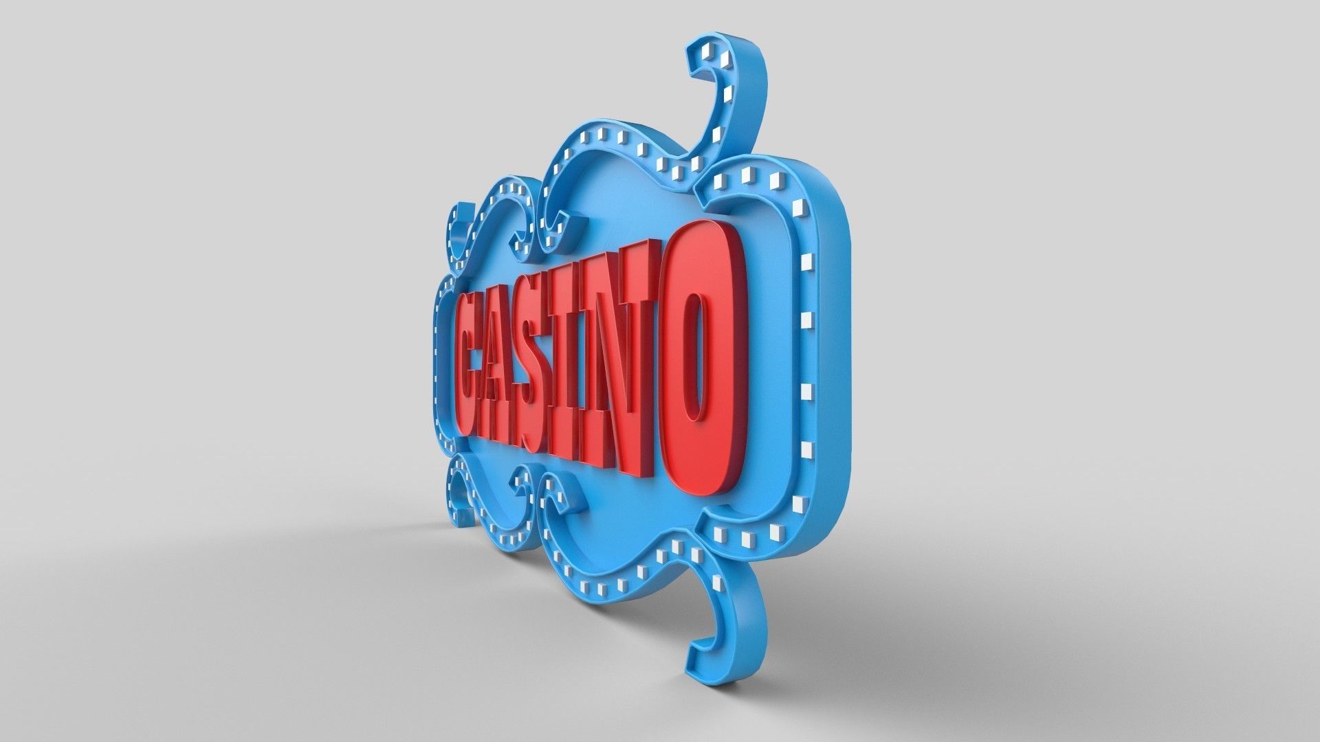 Casino board Low-poly 3D model_2