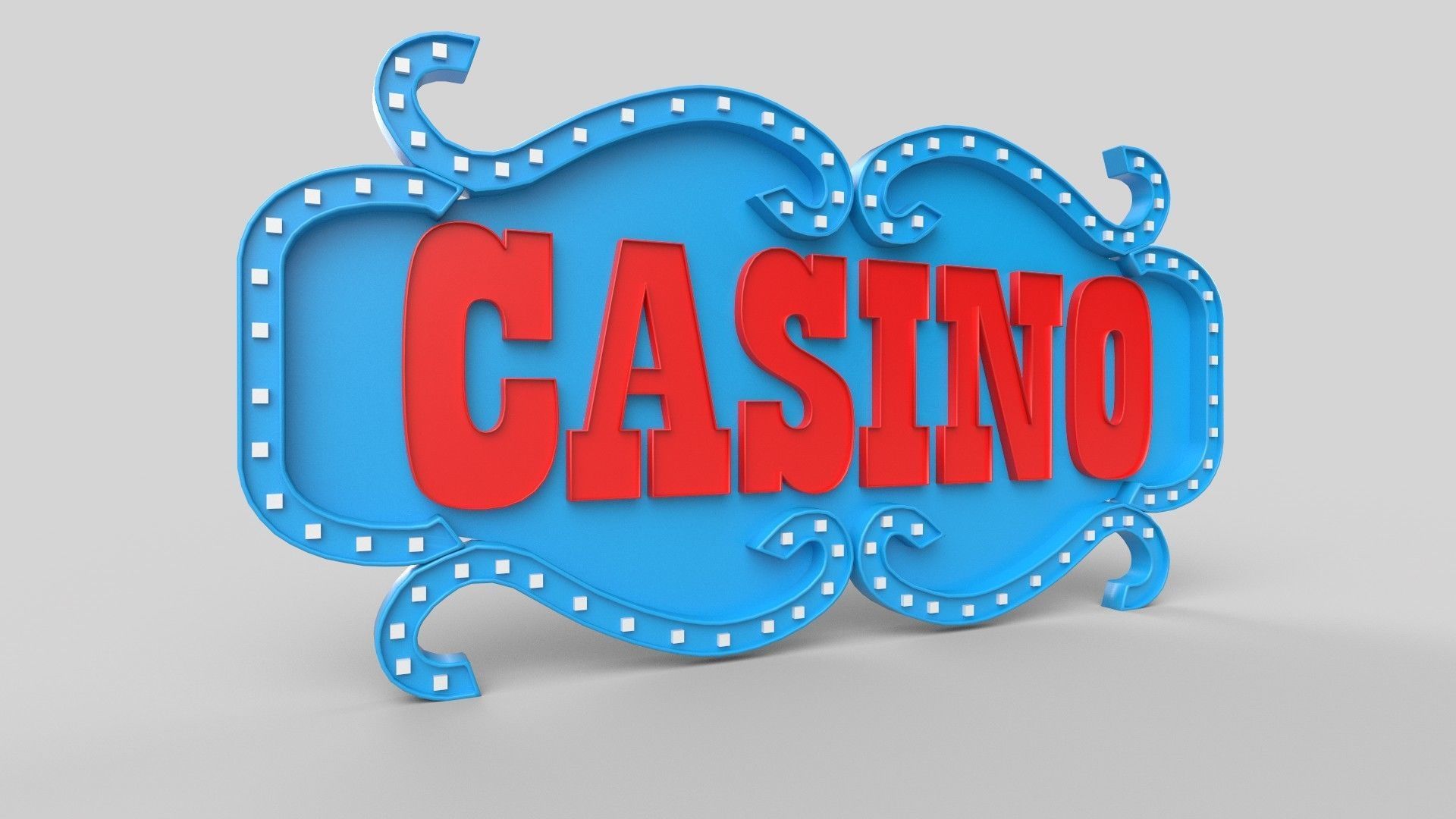 Casino board Low-poly 3D model_4