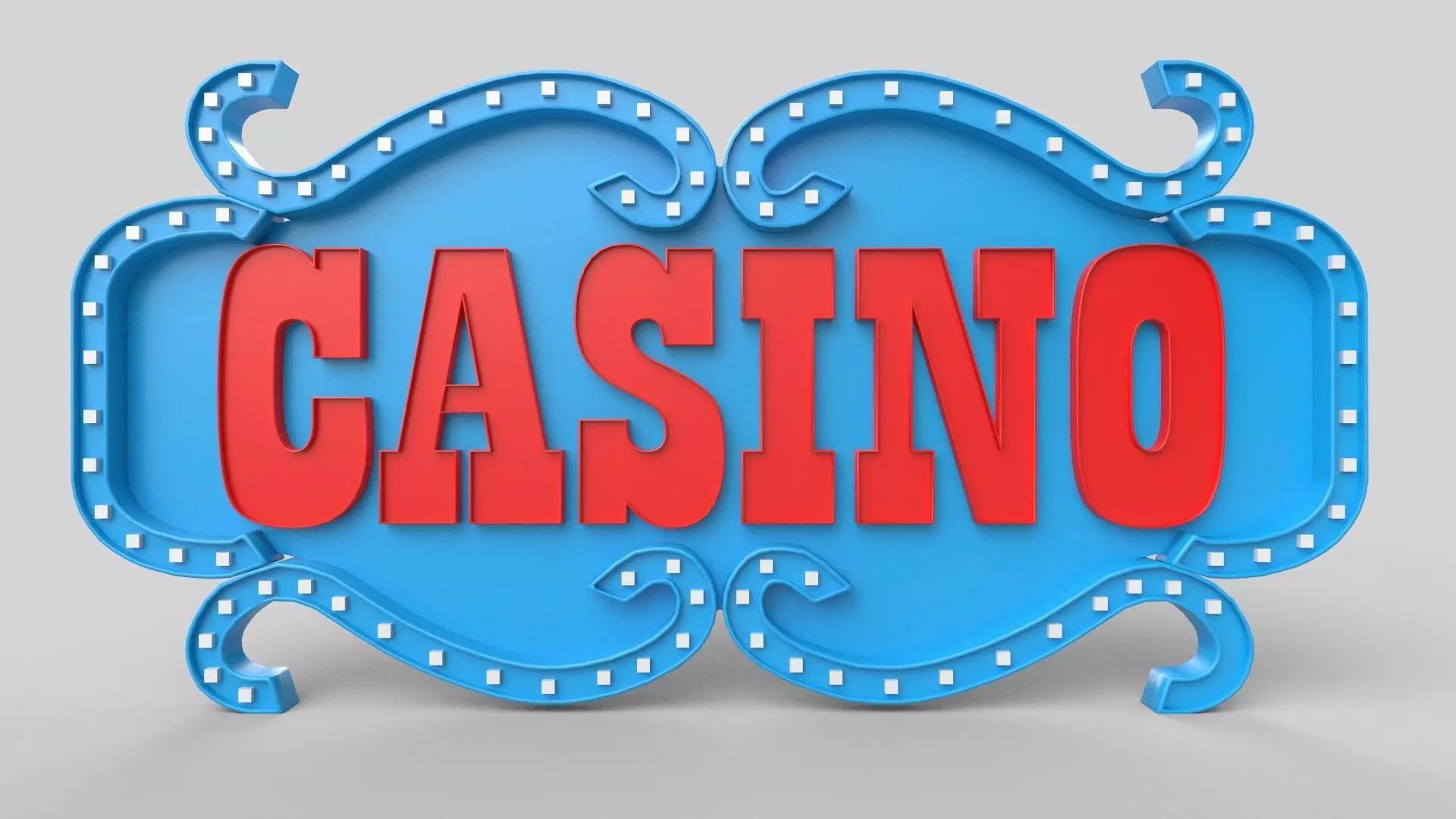 Casino board Low-poly 3D model_0