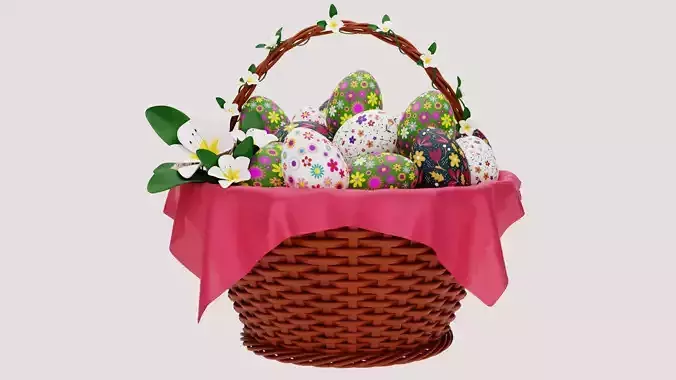 Easter Eggs Basket