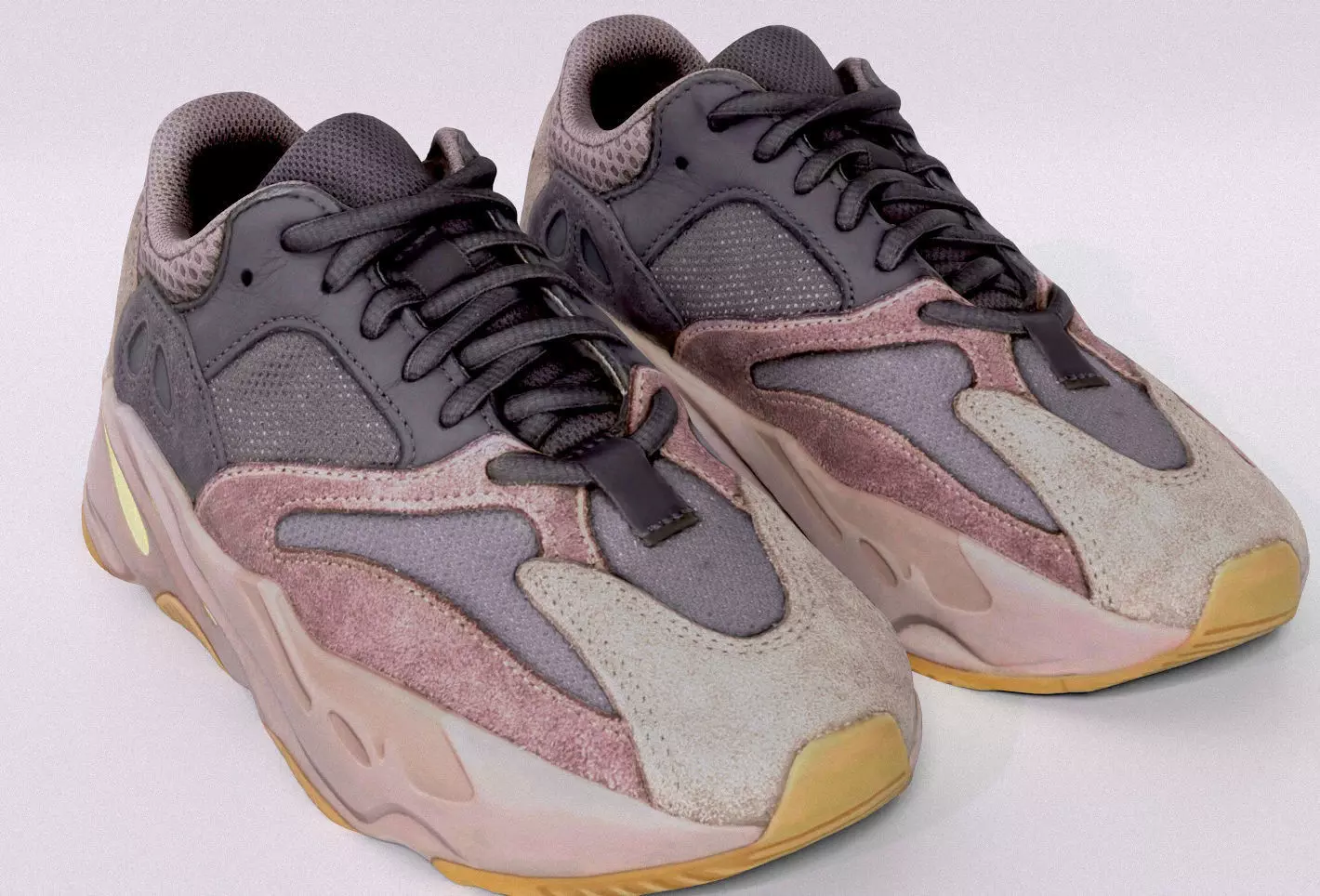 3D model adidas yeezy 700 mauve casual sneaker VR / AR / low-poly | CGTrader