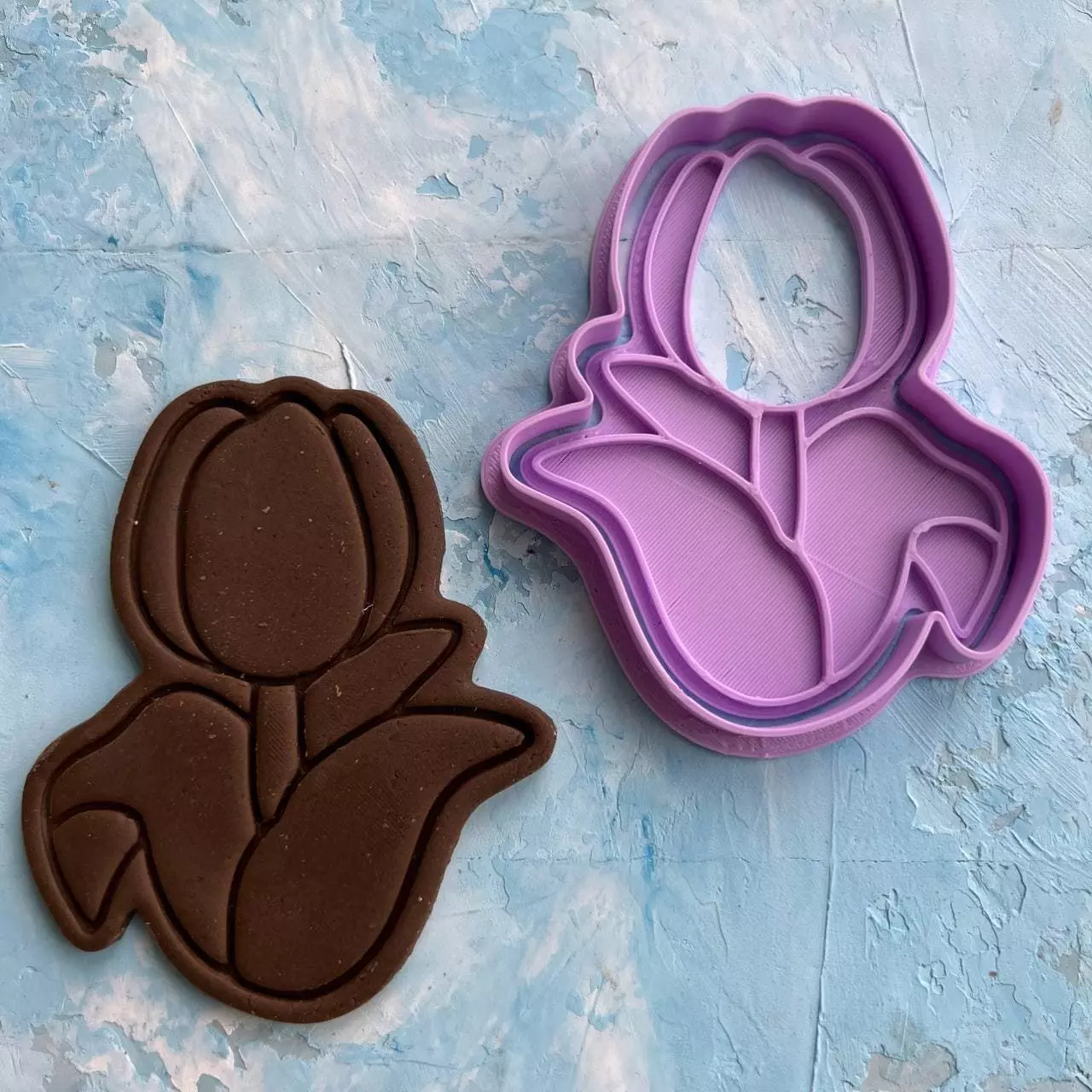 Tulip Cookie Cutter 3D print model_0