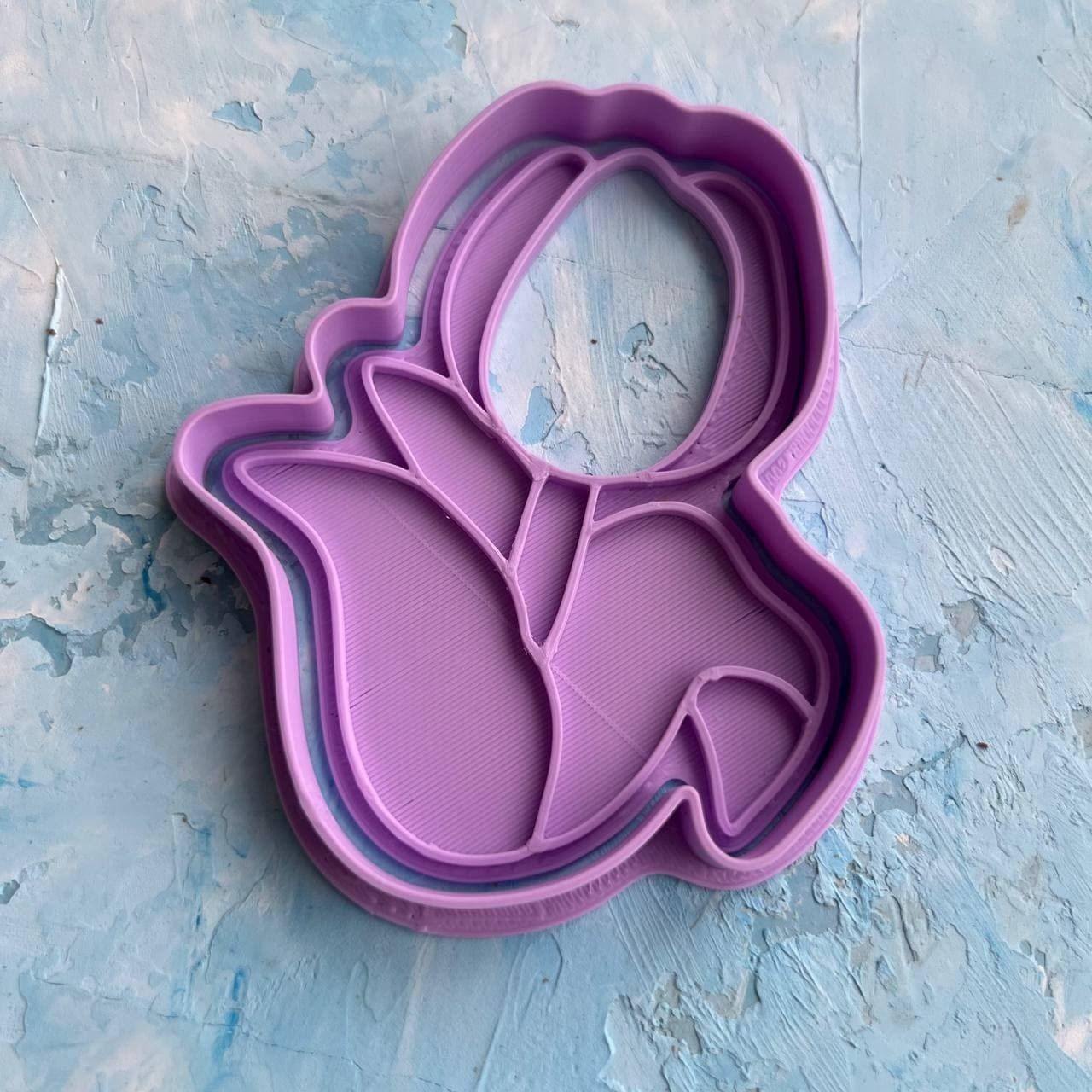 Tulip Cookie Cutter 3D print model_3