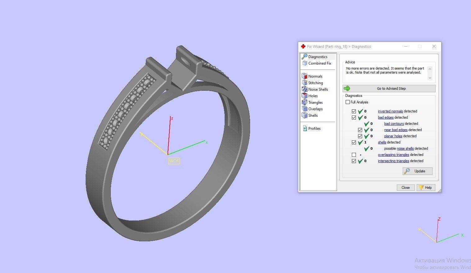 Diamond ring 3D print model_6