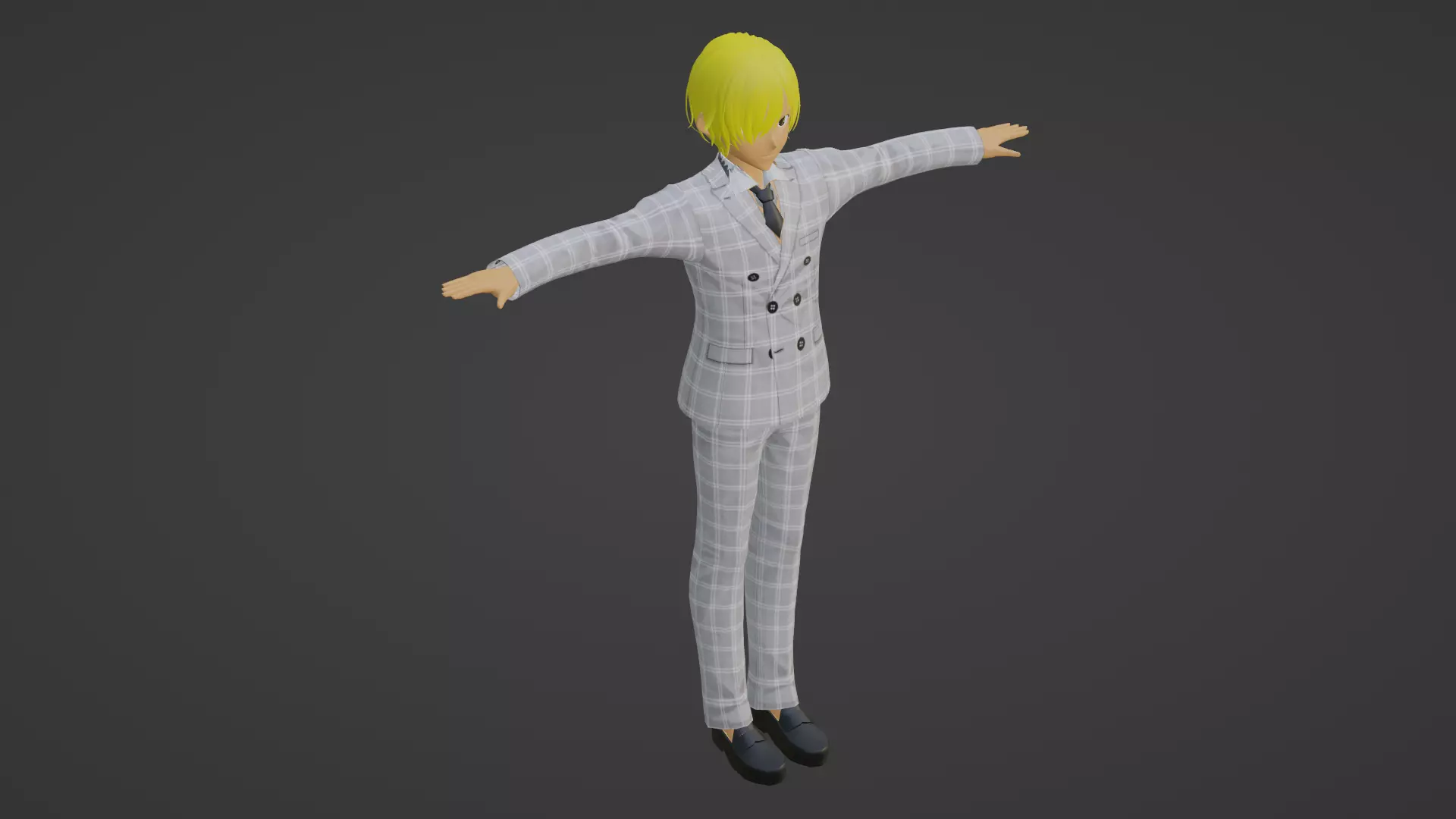 J-Hope - BTS Low-poly 3D model_0