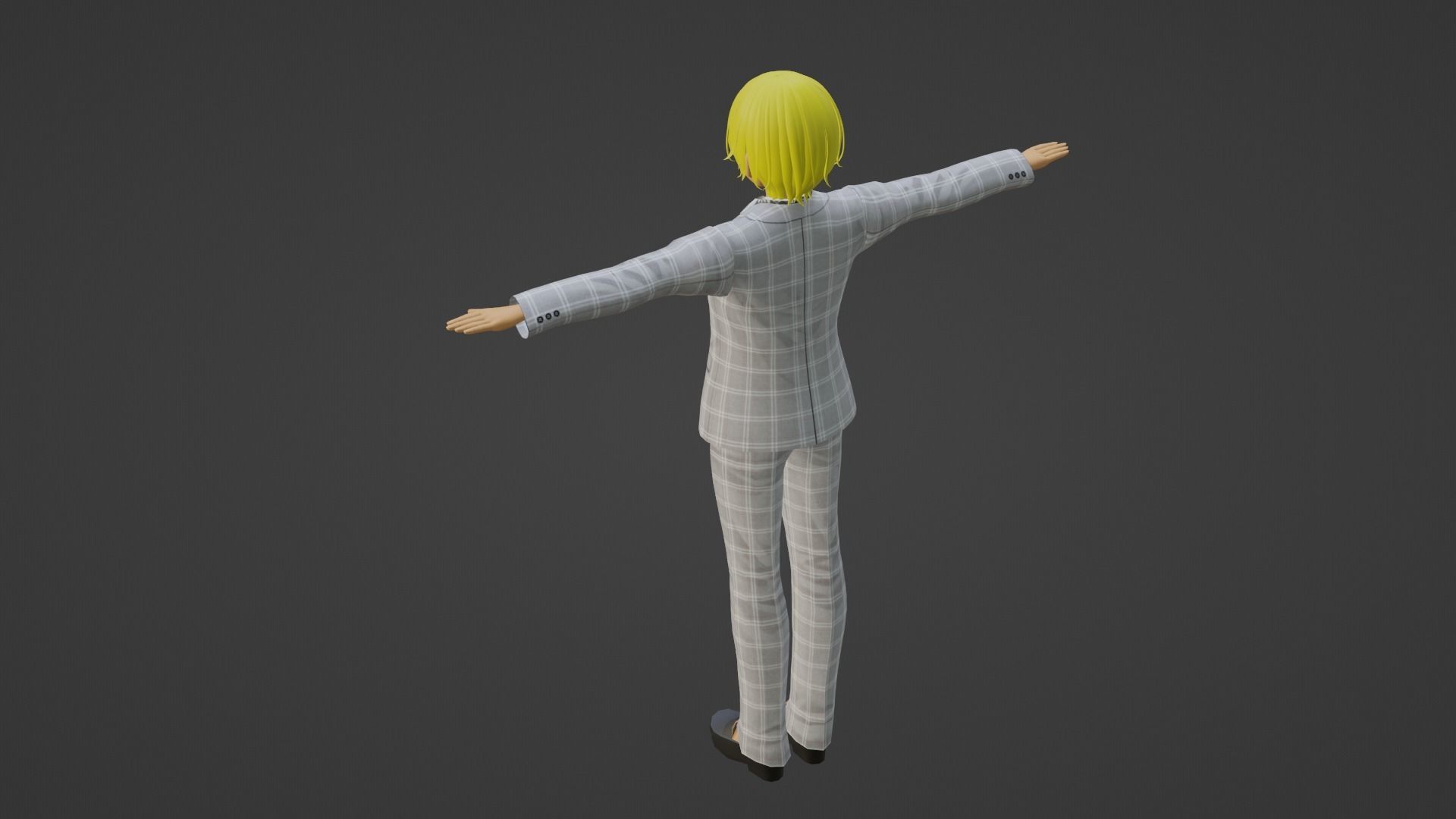 J-Hope - BTS Low-poly 3D model_3