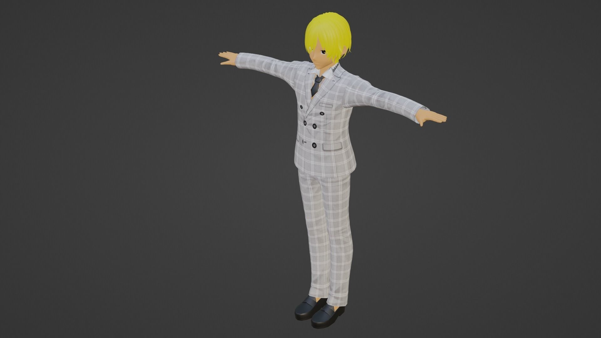 J-Hope - BTS Low-poly 3D model_2