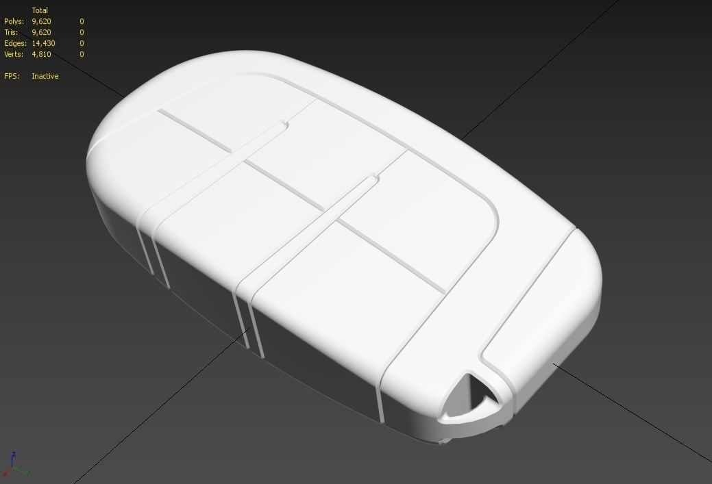 Car key Model 12 Low-poly 3D model_15