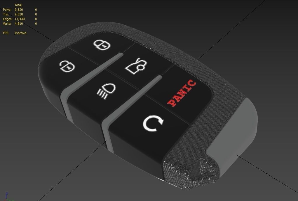 Car key Model 12 Low-poly 3D model_32