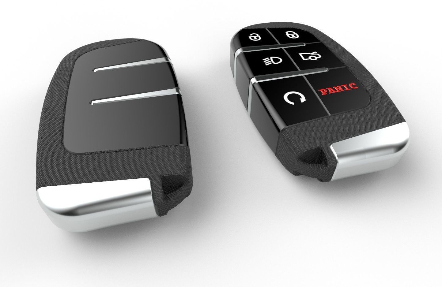 Car key Model 12 Low-poly 3D model_3