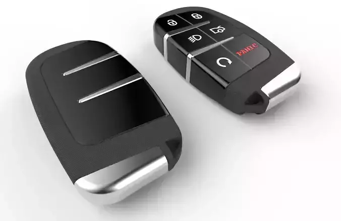 Car key Model 12 Low-poly 3D model