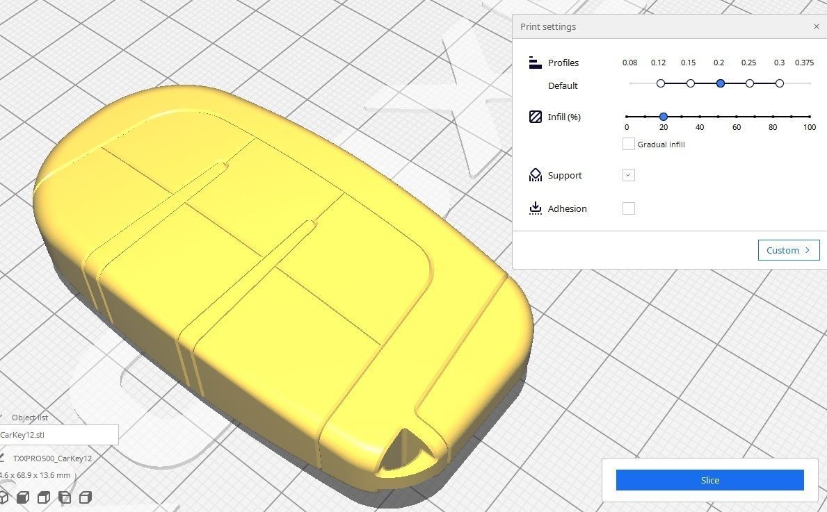 Car key Model 12 Low-poly 3D model_35