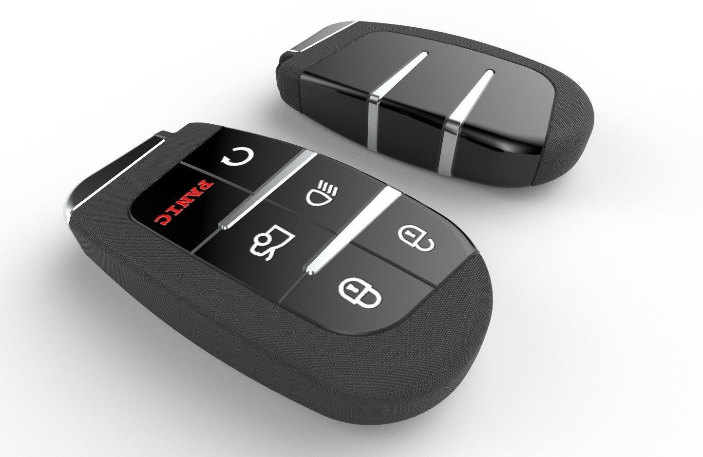 Car key Model 12 Low-poly 3D model_8