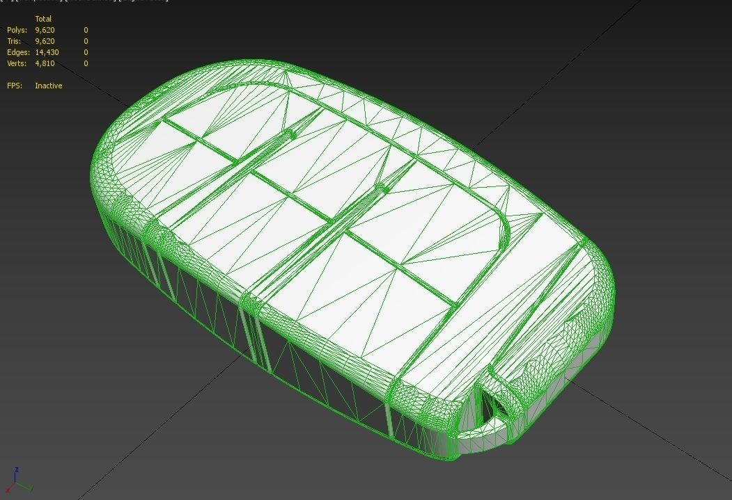 Car key Model 12 Low-poly 3D model_16