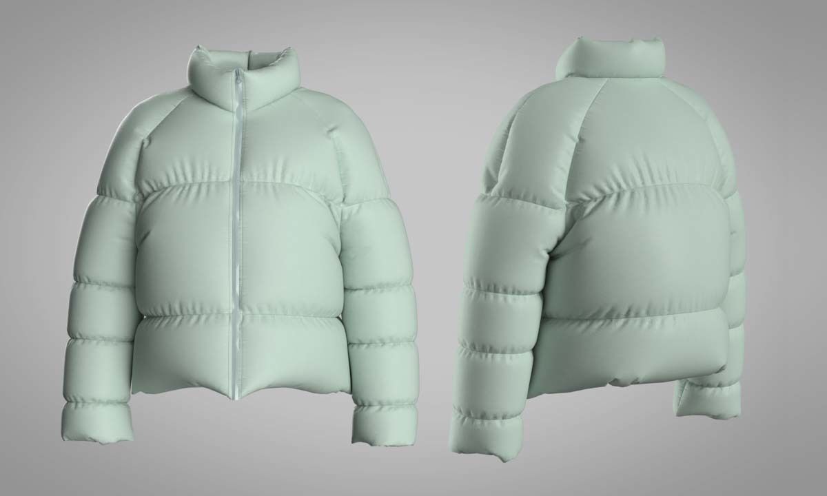 Puffer Jacket 3D model_5