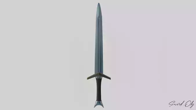 Sword 3D Model No Reference Unique Low-poly 3D model Low-poly 3D model