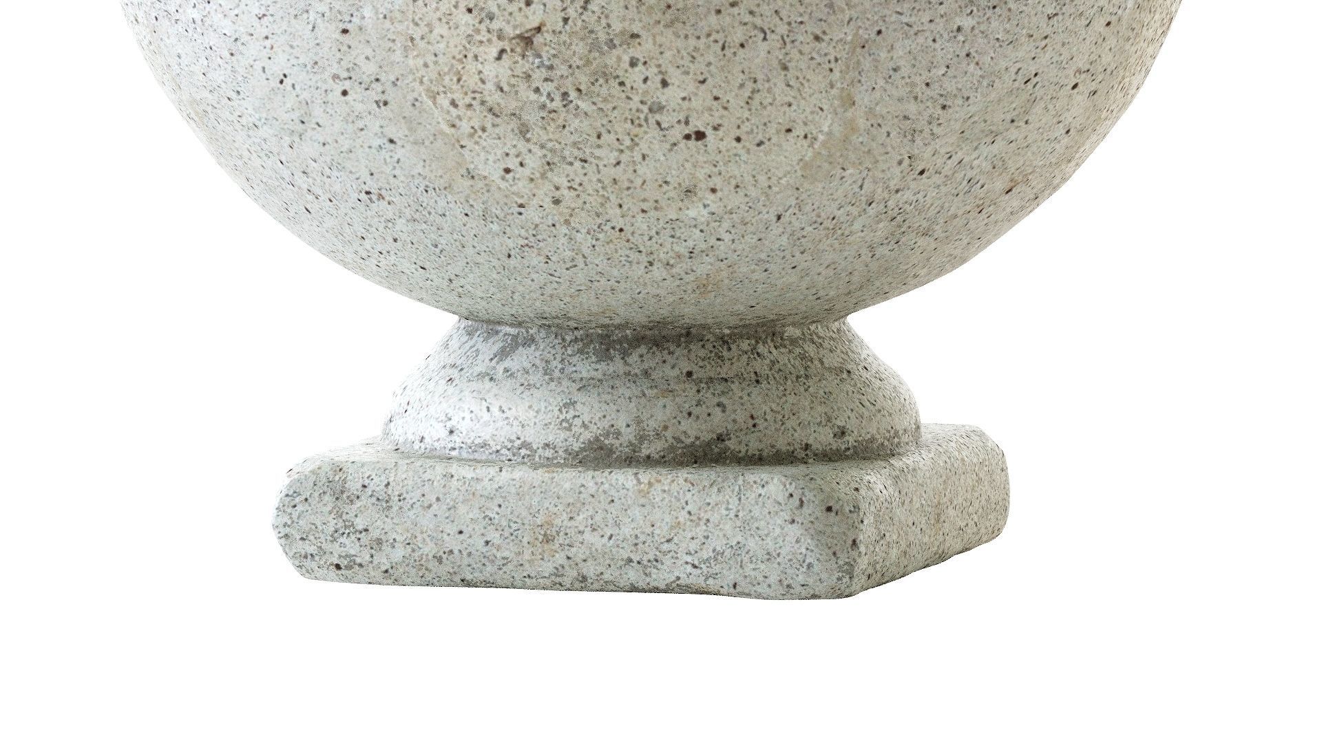 Hand Cast Hypertufa Centerpiece with Preserved Moss   3D model_9