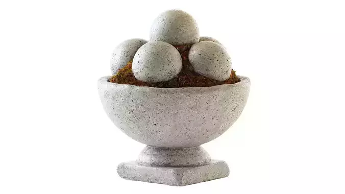 Hand Cast Hypertufa Centerpiece with Preserved Moss  