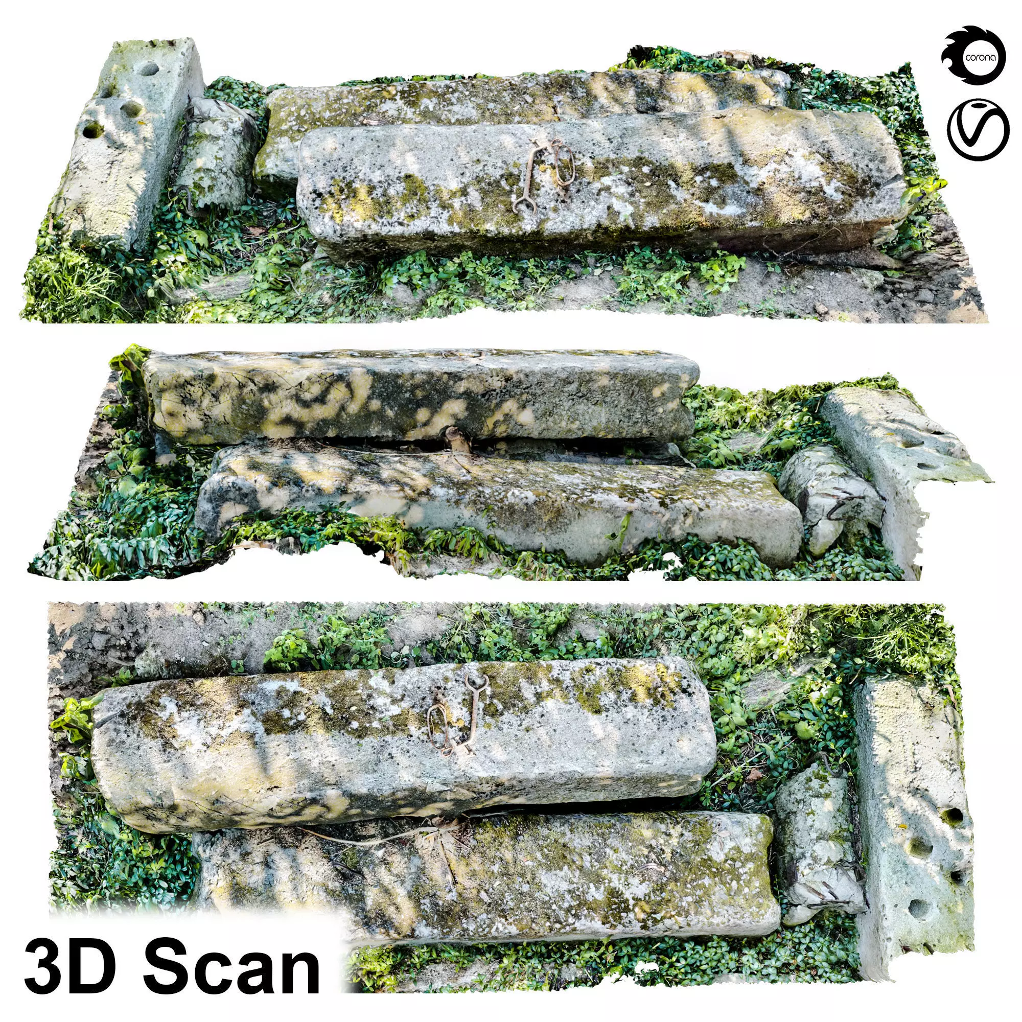 Stone 3D scan 3D model_0