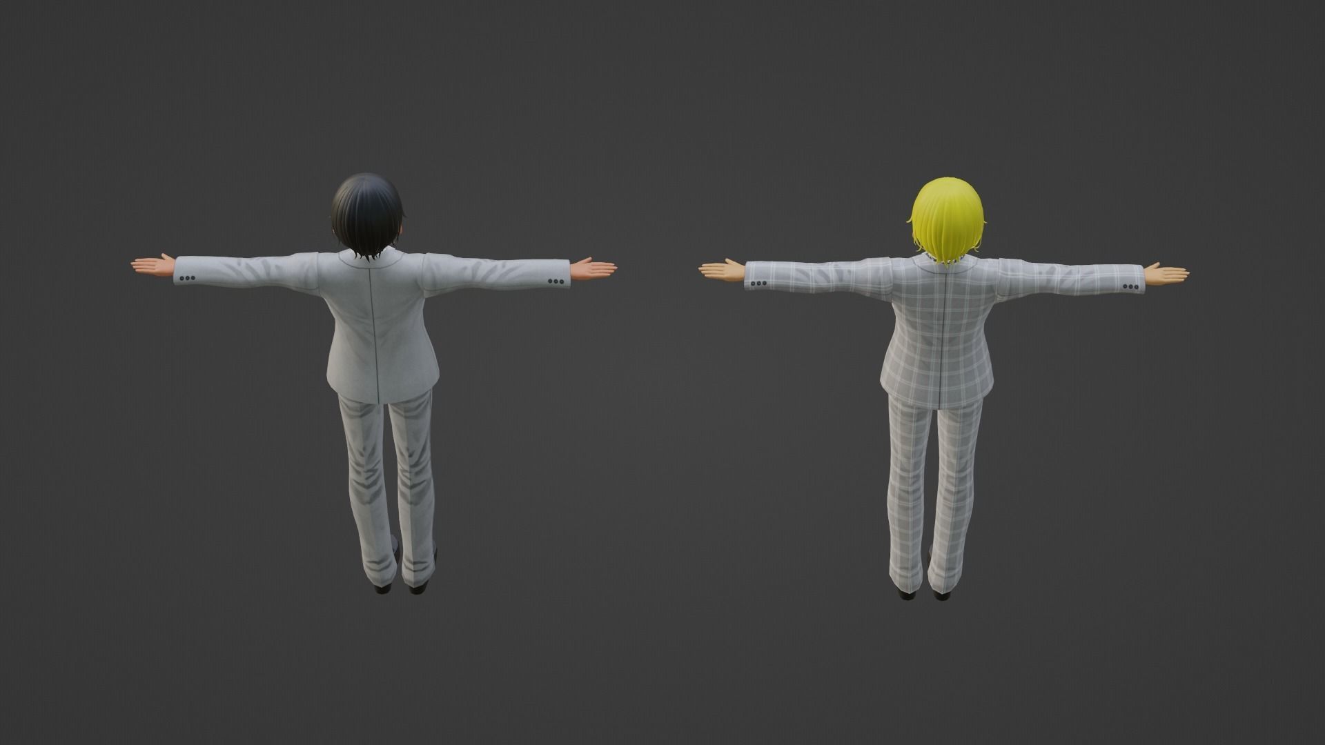 J-Hope - Jungkook - BTS Low-poly 3D model_5