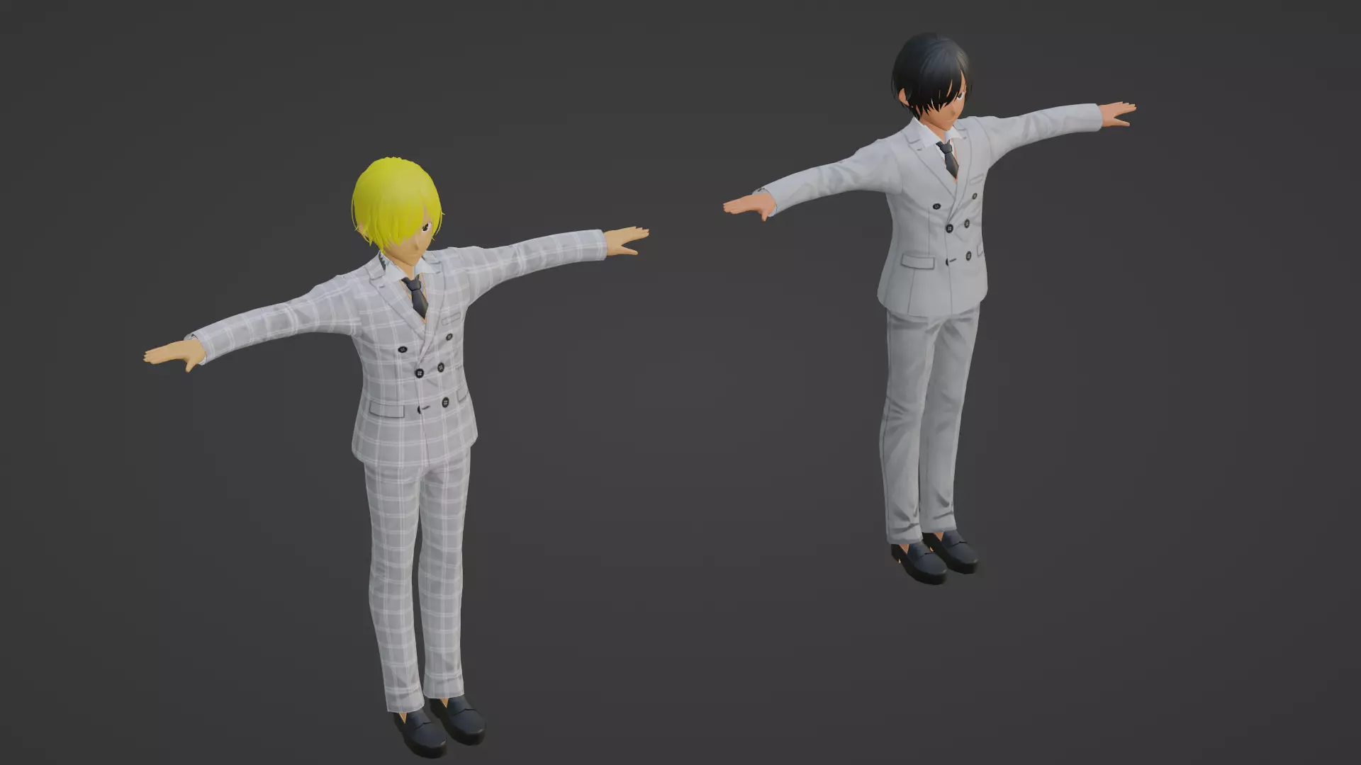 J-Hope - Jungkook - BTS Low-poly 3D model_0