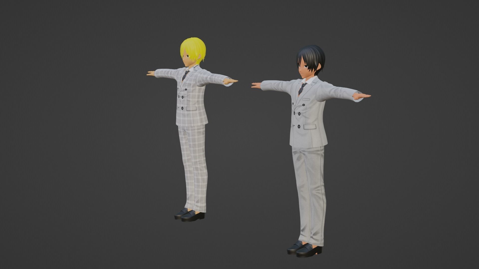 J-Hope - Jungkook - BTS Low-poly 3D model_4