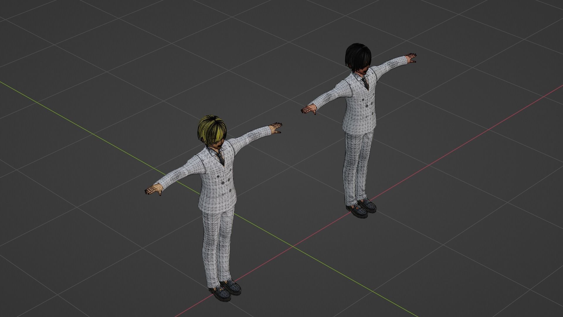 J-Hope - Jungkook - BTS Low-poly 3D model_7