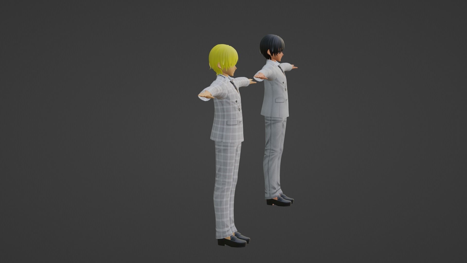 J-Hope - Jungkook - BTS Low-poly 3D model_6