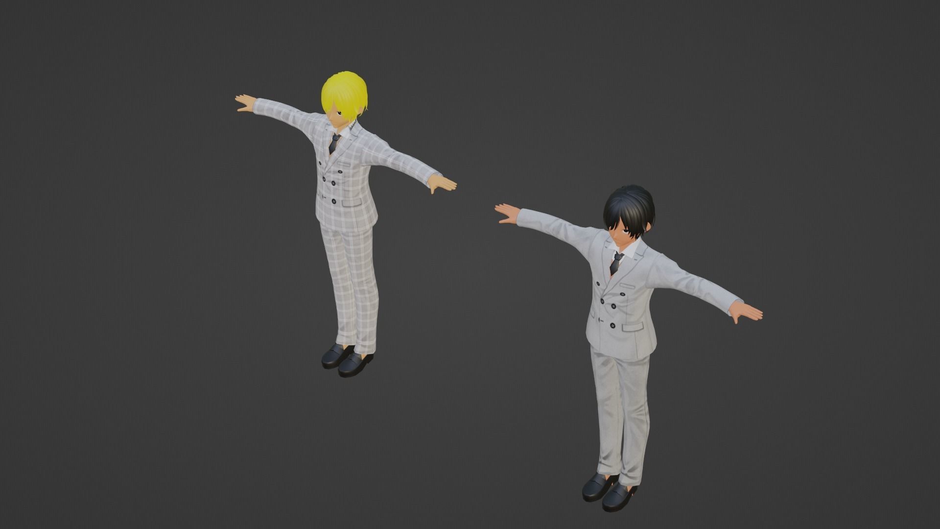 J-Hope - Jungkook - BTS Low-poly 3D model_3