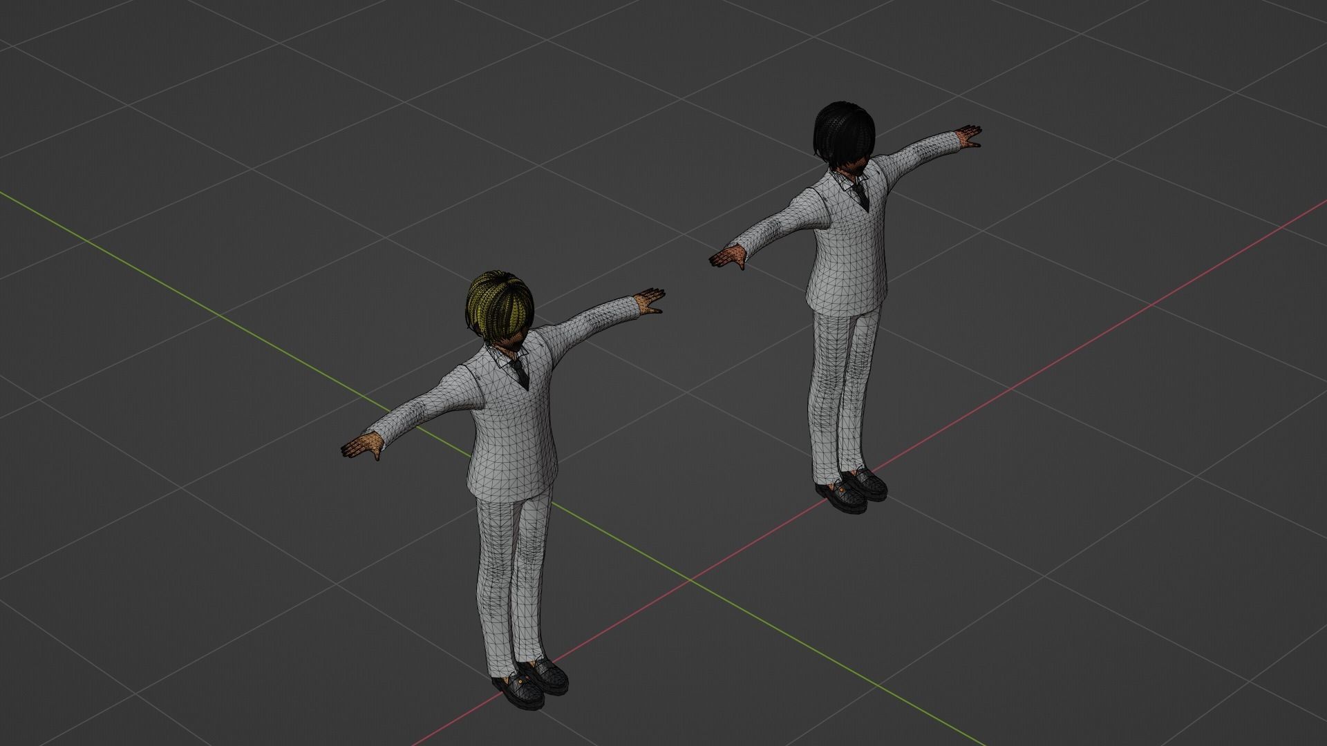 J-Hope - Jungkook - BTS Low-poly 3D model_8