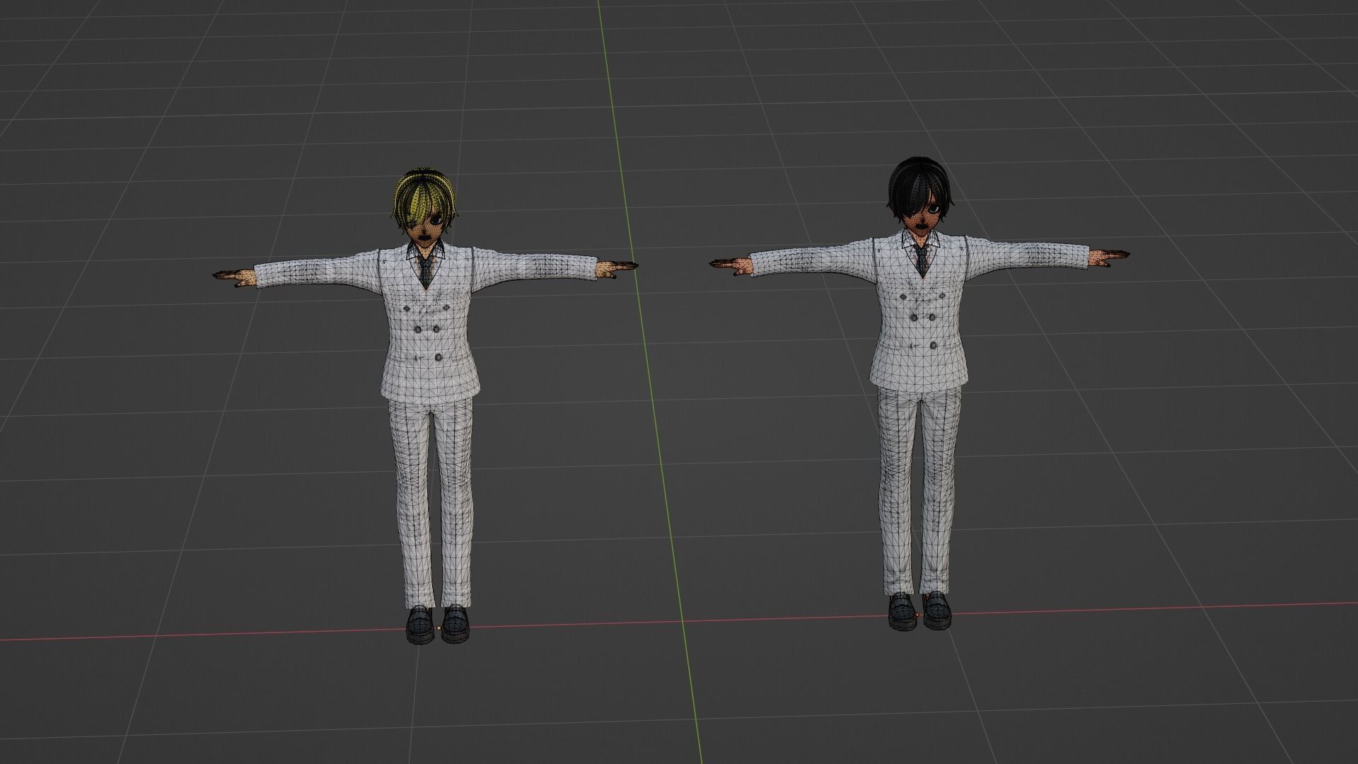 J-Hope - Jungkook - BTS Low-poly 3D model_2