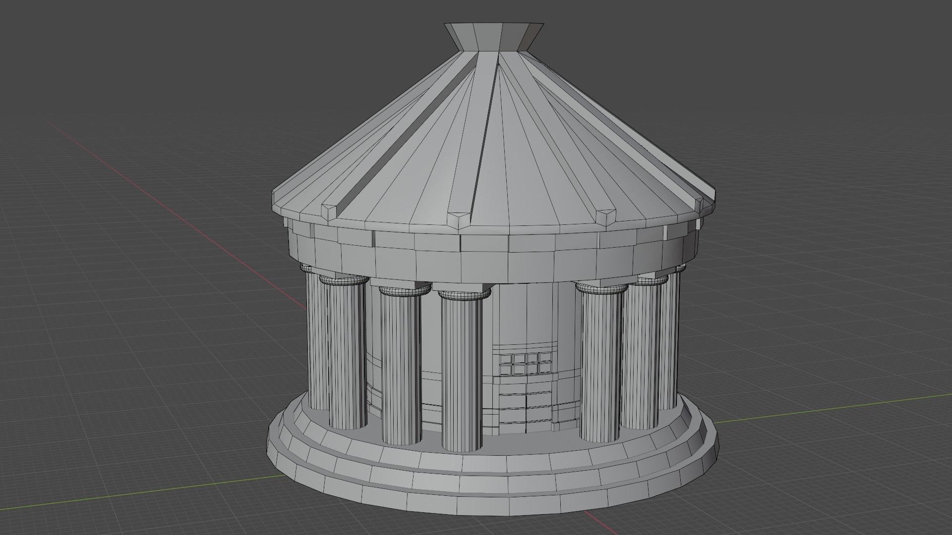 Roman house Free low-poly 3D model_6