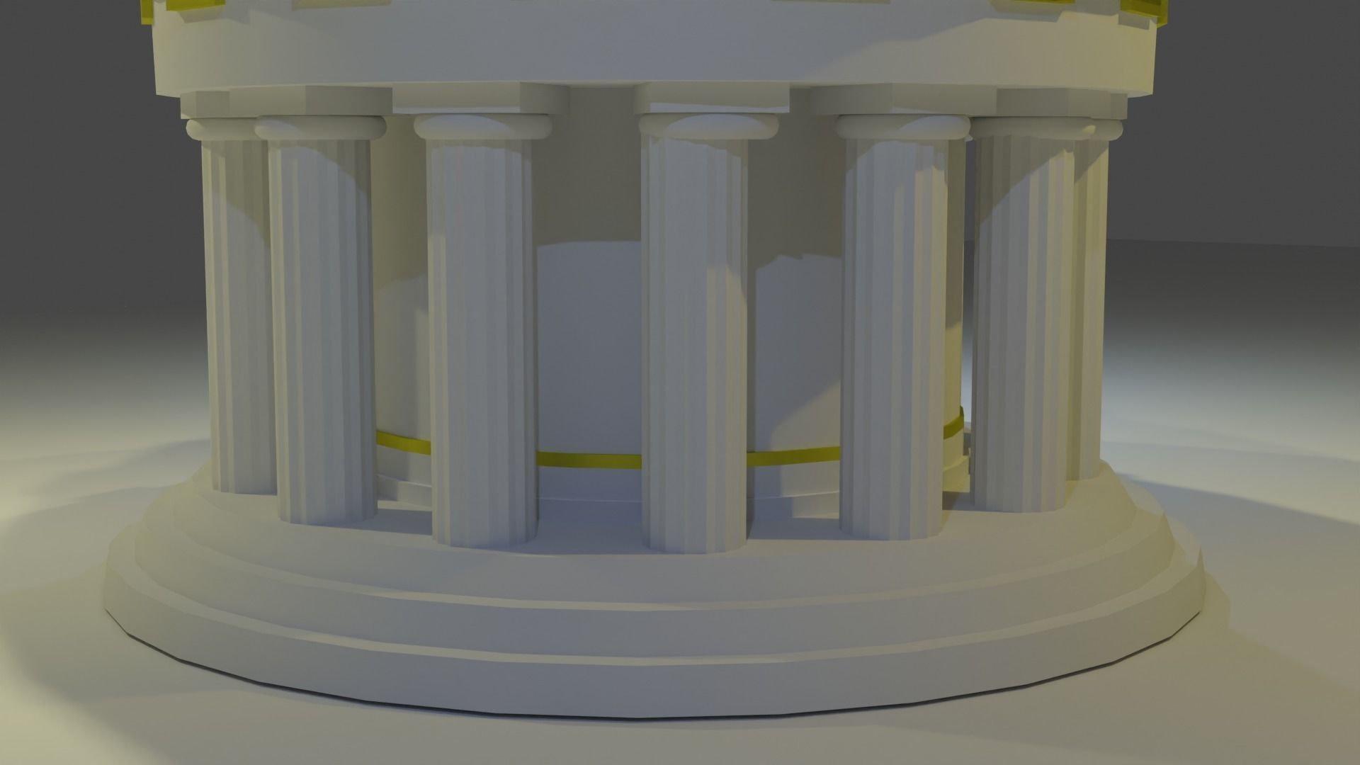 Roman house Free low-poly 3D model_4