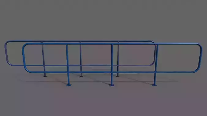 PBR Pedestrian Guard Rail Blue V5