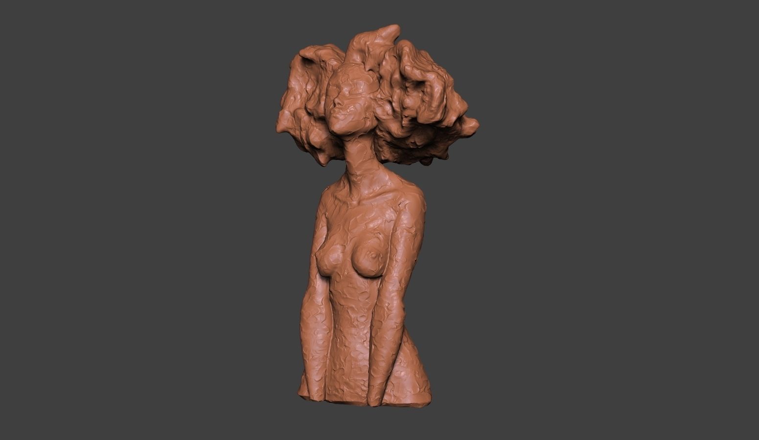 Clay Bust 3D print model_4