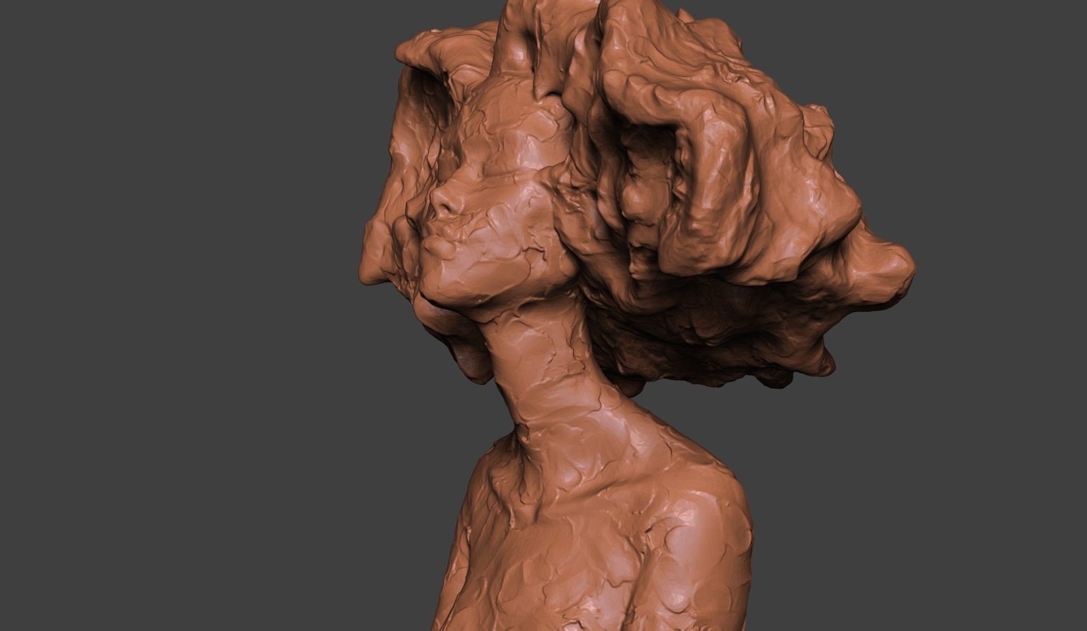 Clay Bust 3D print model_14