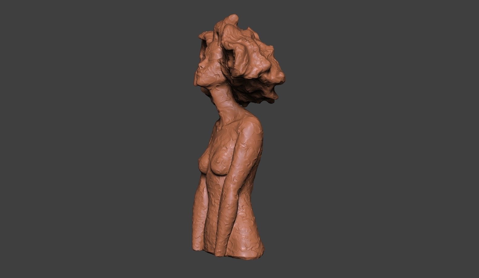 Clay Bust 3D print model_5