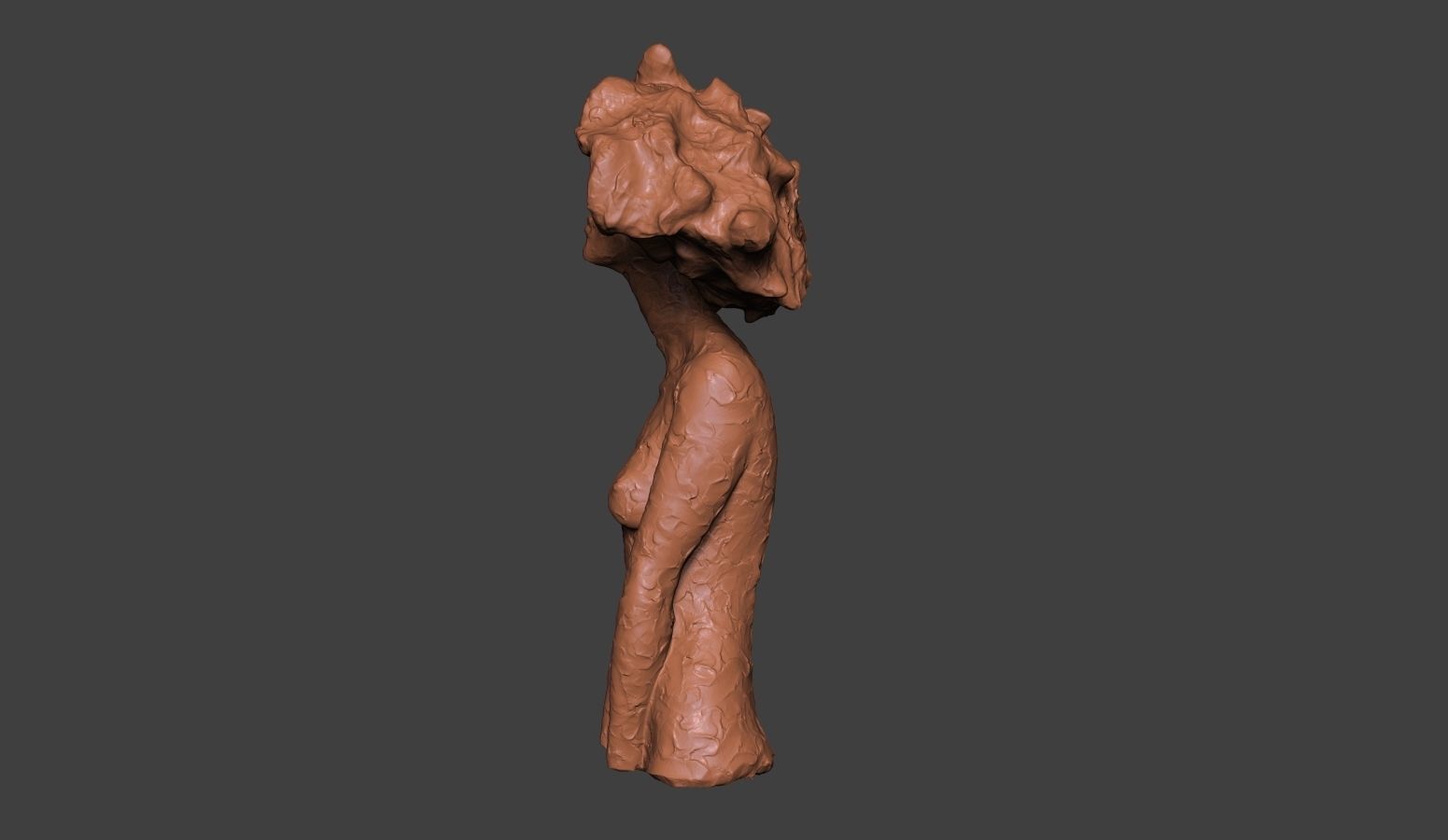 Clay Bust 3D print model_6